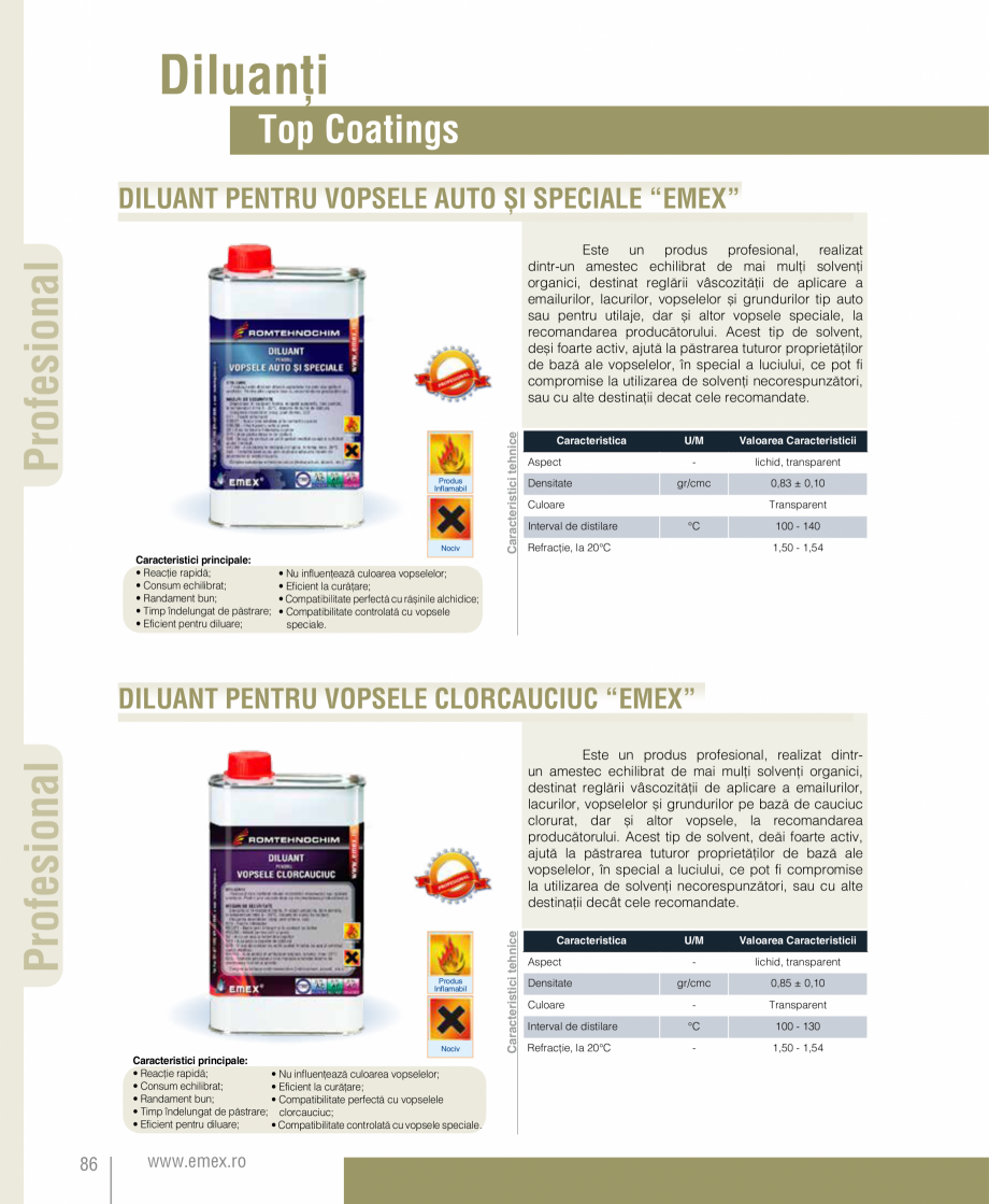 Pagina 87-Catalog  produse Emex  Catalog, brosura Romana rodusul poate fi nuanțat în culori de bază,...