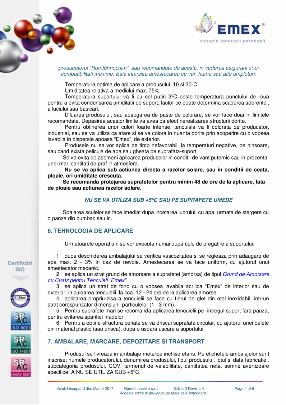 Pagina 4-Tencuiala decorativa impermeabila EMEX AQUA PROTECT Fisa tehnica Romana Pelicula
9.

Aspect

10.

11...