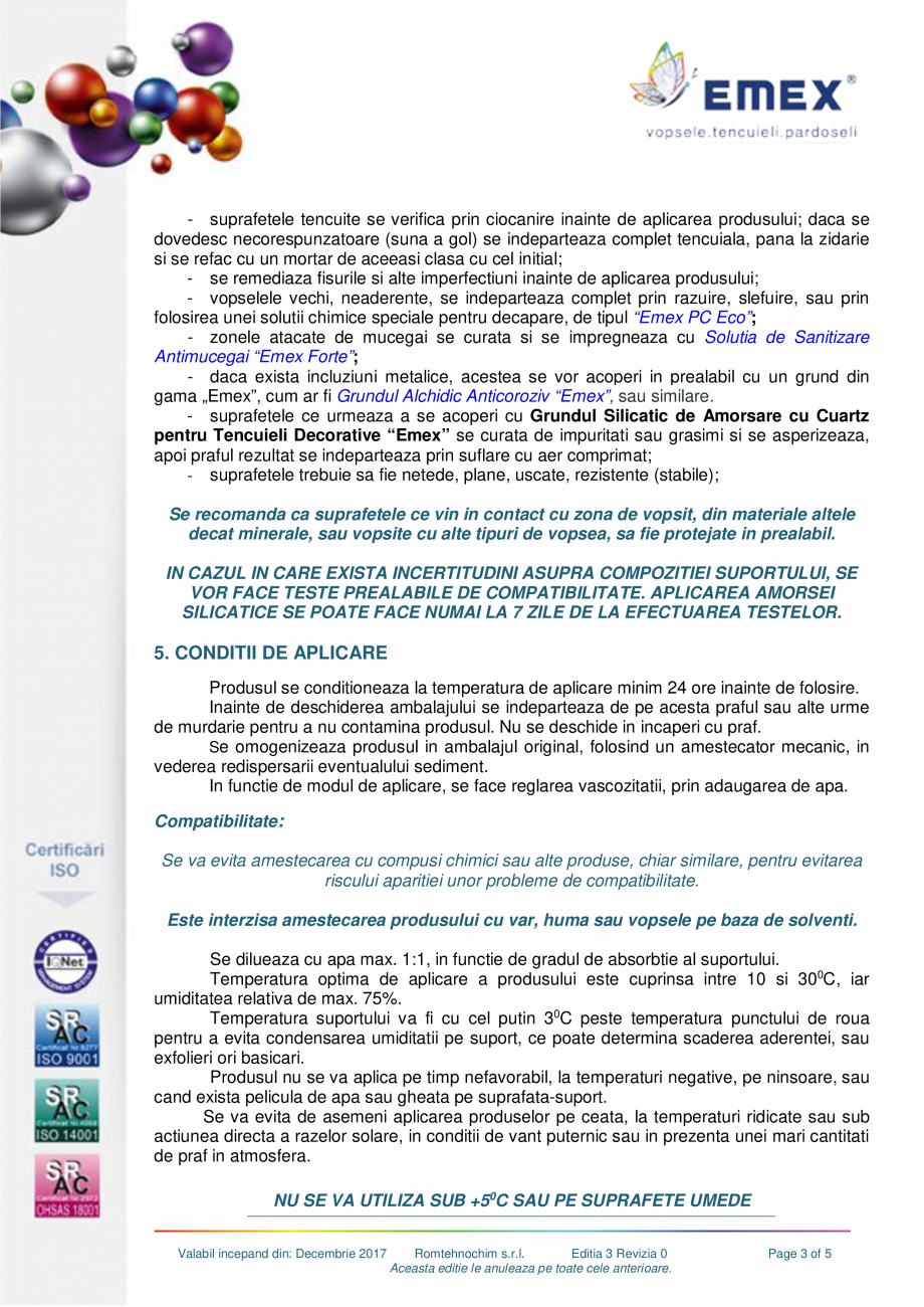 Pagina 3-Grund silicatic amorsare tencuiala EMEX GRUND QUART SILICATICE Fisa tehnica Romana ice, vopsele cu...