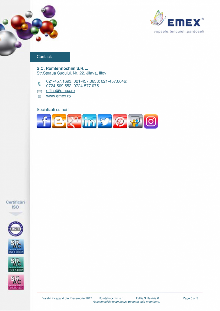 Pagina 5-Grund silicatic amorsare tencuiala EMEX GRUND QUART SILICATICE Fisa tehnica Romana eaza complet prin...