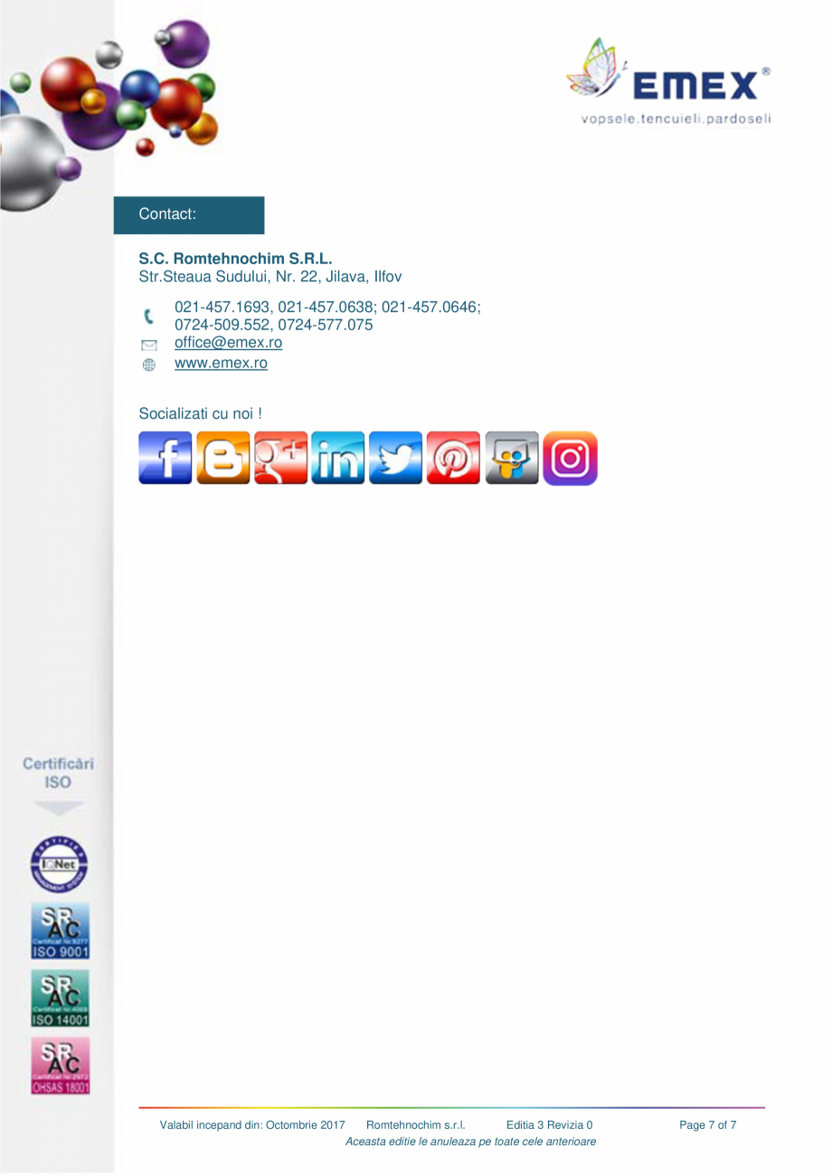 Pagina 7-Pardoseala poliuretanica elastica EMEX POLIURETANICA AUTONIVELANTA ELASTICA Fisa tehnica Romana e...