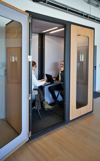 Detaliu cabina acustica VicBooth  VicBooth Cabine acustice modulare