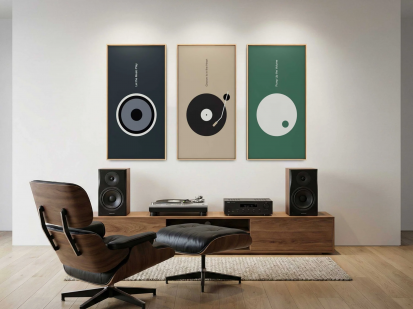 Vedere de aproape - panouri acustice Echo Frame  Panouri acustice decorativ