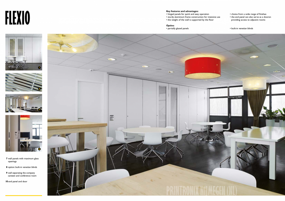 Pagina 5-Pereti mobili, demontabili  ESPERO Flexio Catalog, brosura Engleza r			

• choice from a wide...