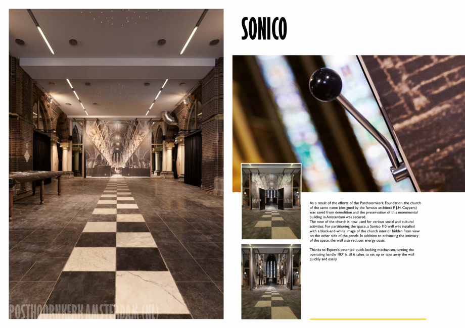 Pagina 5-Pereti mobili, demontabili  ESPERO Sonico Catalog, brosura Engleza tal creative freedom, for
example...