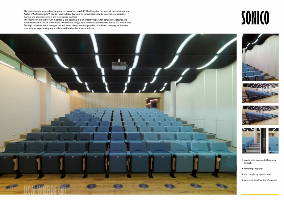 Pagina 7-Pereti mobili, demontabili  ESPERO Sonico Catalog, brosura Engleza 0 mobile wall.
The high sound...