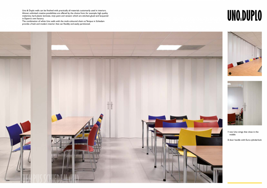 Pagina 3-Pereti mobili, demontabili    ESPERO Uno & Duplo Catalog, brosura Engleza ity and causing as...