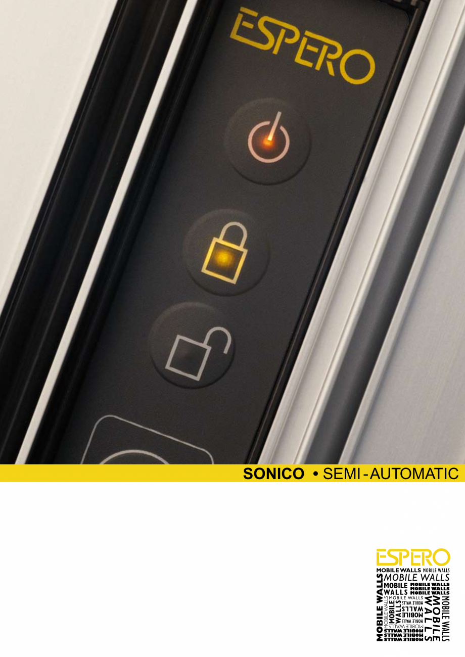 Pagina 1-Pereti mobili, demontabili  ESPERO Sonico automat Catalog, brosura Engleza SONICO • SEMI -...