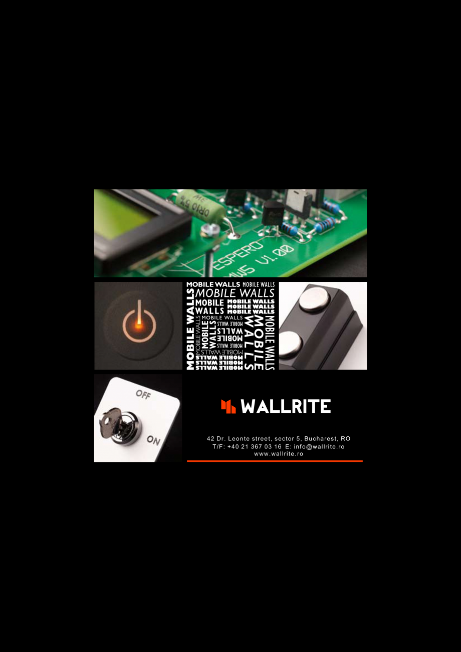 Pagina 3-Pereti mobili, demontabili  ESPERO Sonico automat Catalog, brosura Engleza e other speciﬁcations...