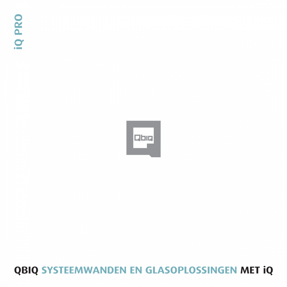Pagina 1-Pereti modulari pentru birouri QBIQ iQPro Catalog, brosura Olandeza iQ PRO
QBIQ SYSTEEMWANDEN EN...