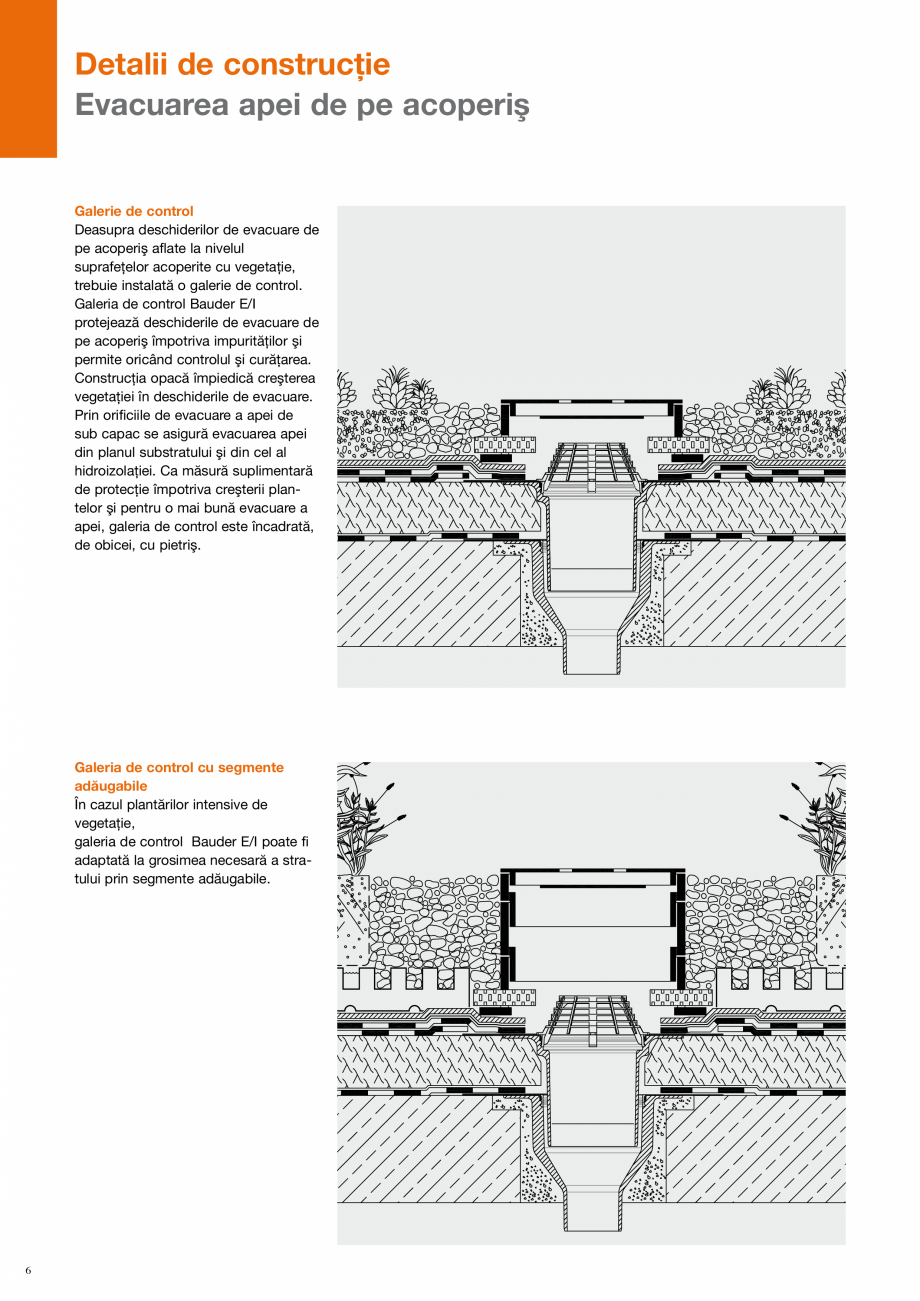 Pagina 6 - CAD-PDF Bauder - detalii executie acoperis verde BAUDER Detaliu de montaj 