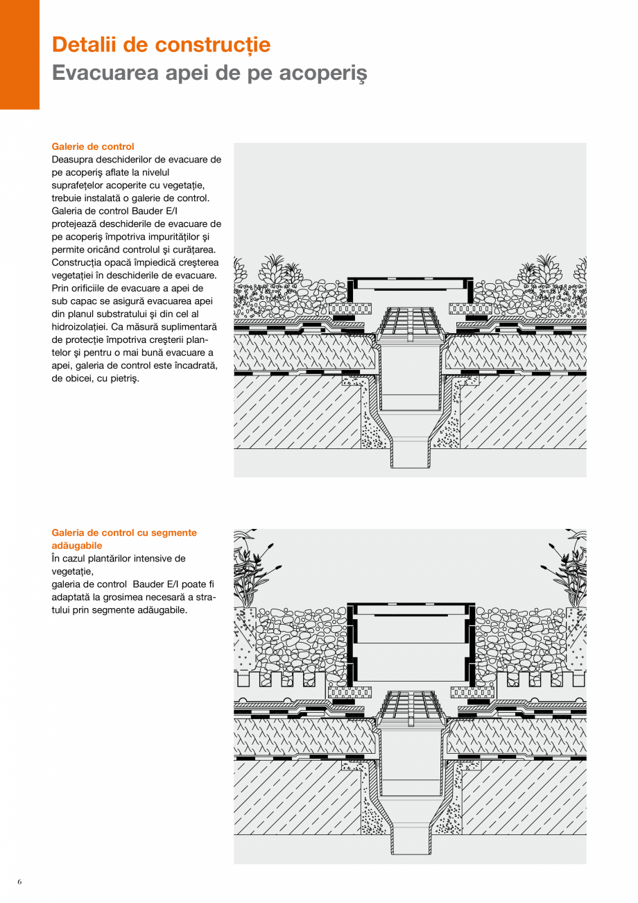 Pagina 6-CAD-PDF Bauder - detalii executie acoperis verde BAUDER Detaliu de montaj 
