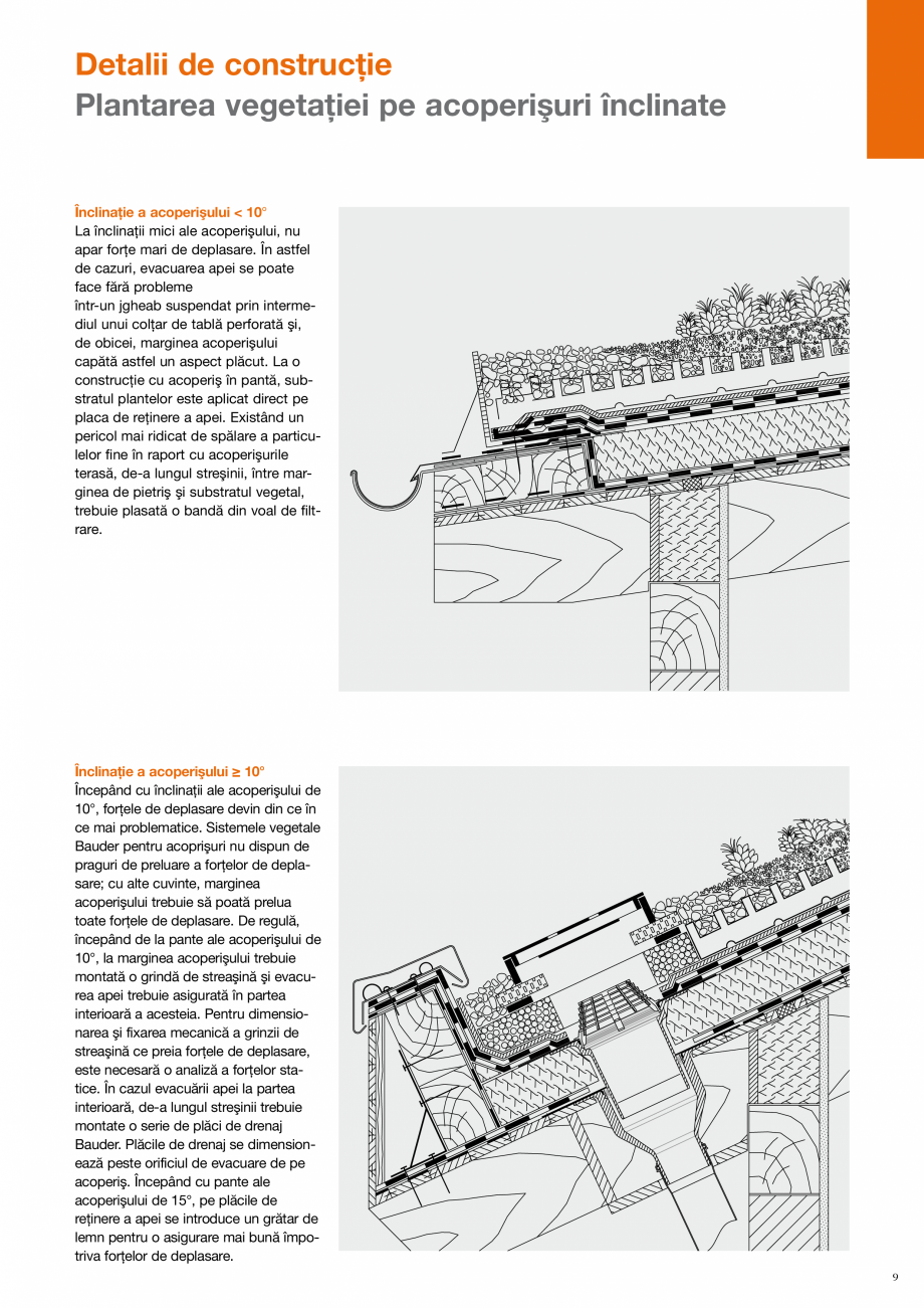 Pagina 9-CAD-PDF Bauder - detalii executie acoperis verde BAUDER Detaliu de montaj 