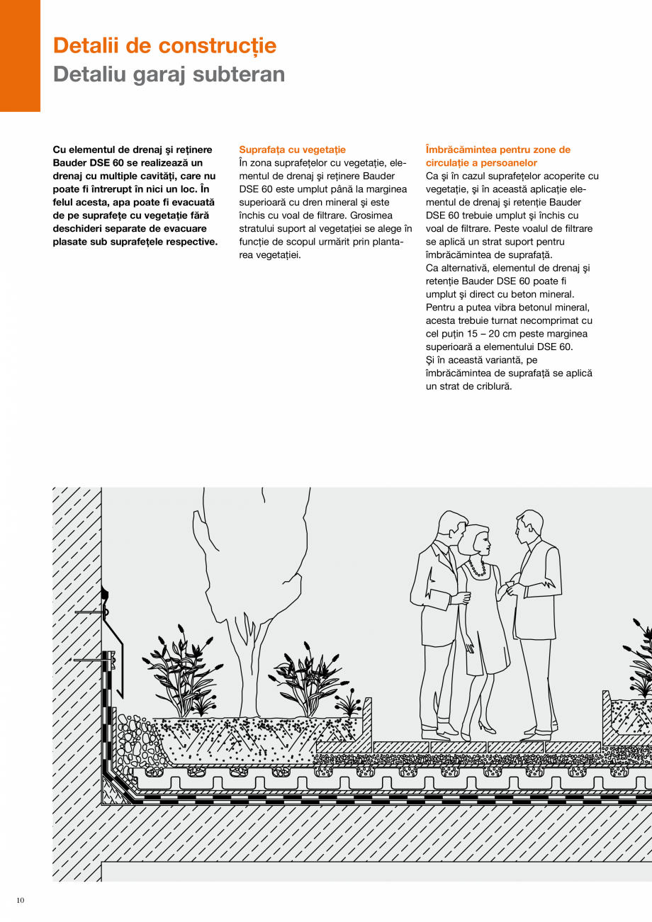 Pagina 10-CAD-PDF Bauder - detalii executie acoperis verde BAUDER Detaliu de montaj 