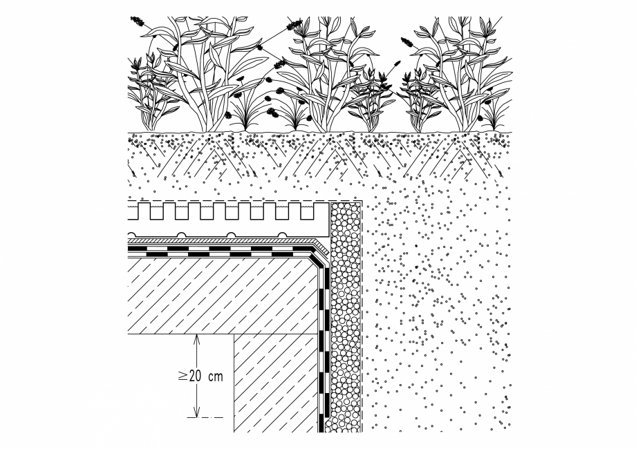 Pagina 1-CAD-PDF  Acoperis verde - Colt BAUDER Detaliu de montaj 