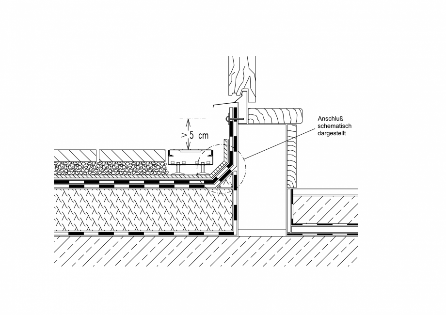 Pagina 1-CAD-PDF  Acoperis verde - Jonctiune usa BAUDER Detaliu de montaj 