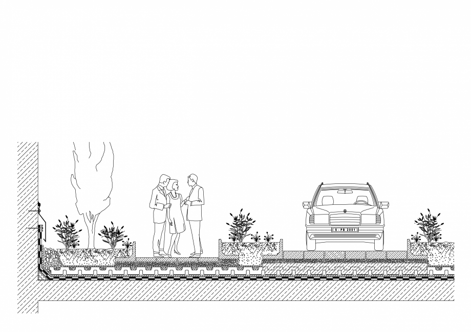 Pagina 1-CAD-PDF  Acoperis verde - Suprafete trafic BAUDER Detaliu de montaj 