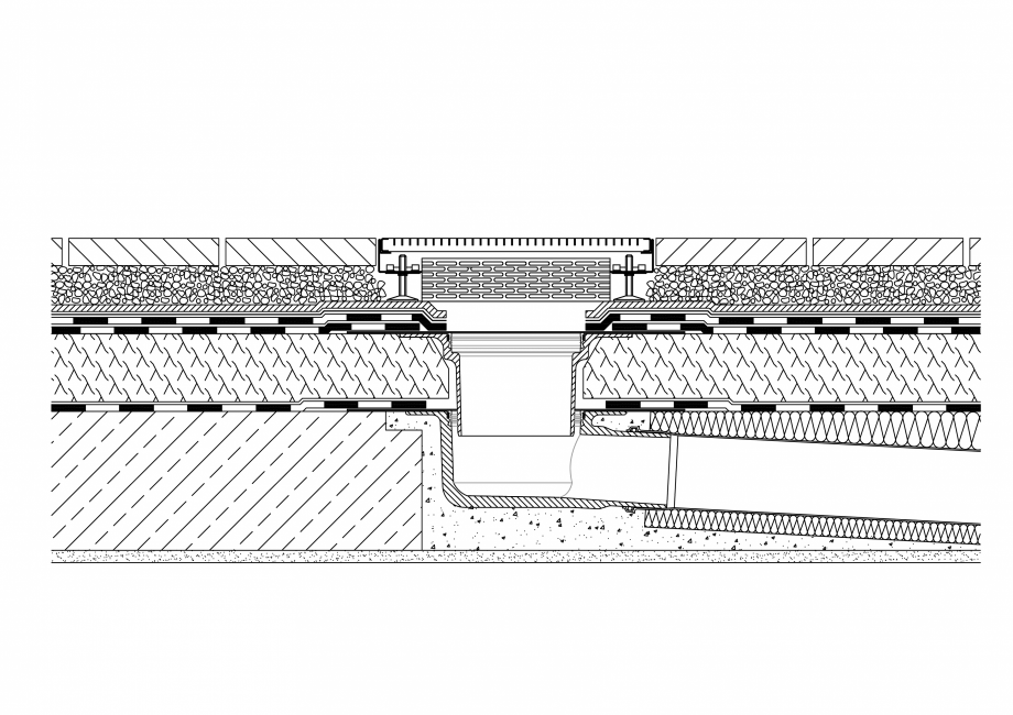 Pagina 1-CAD-PDF  Acoperis verde - Terasa pavaj BAUDER Detaliu de montaj 