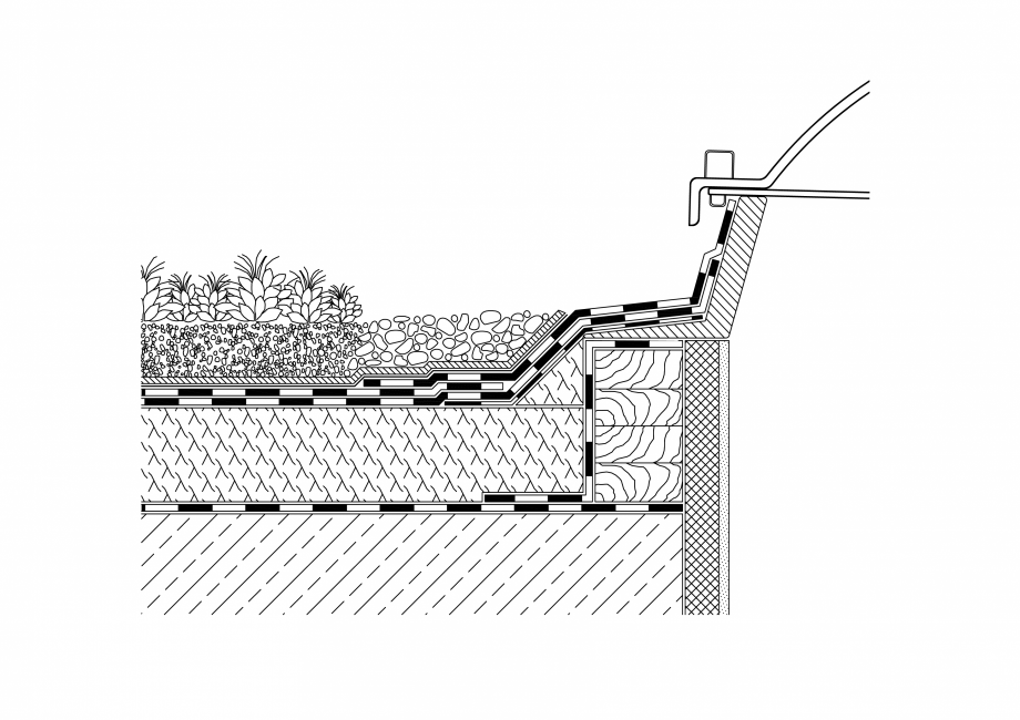 Pagina 1-CAD-PDF  Acoperis verde - Luminator BAUDER Detaliu de montaj 