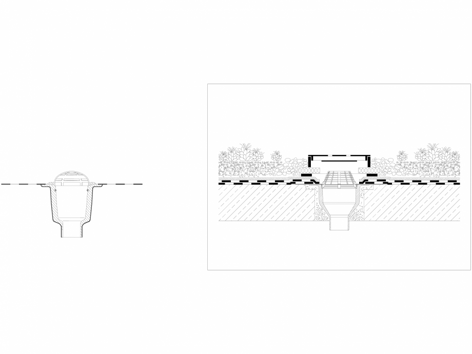 Pagina 1-CAD-DWG Acoperis verde - Evacuare apa 2 BAUDER Detaliu de montaj 
