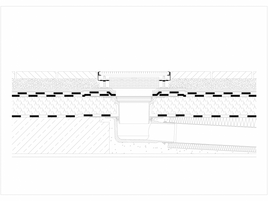 Pagina 1-CAD-DWG Acoperis verde - Terasa pavata BAUDER Detaliu de montaj 