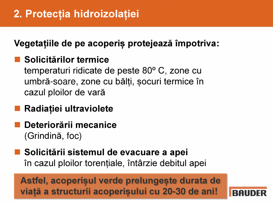 Pagina 4-Argumente pentru un acoperis verde BAUDER Catalog, brosura Romana 