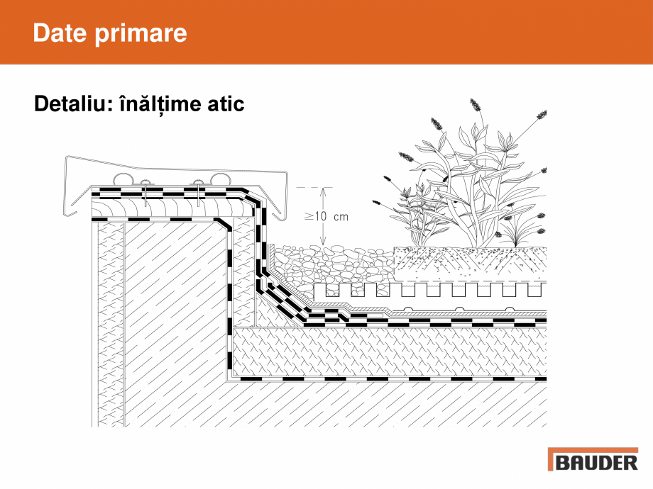 Pagina 5-Acoperis cu vegetatie extensiva, intensiva BAUDER Catalog, brosura Romana ație ridicată
...