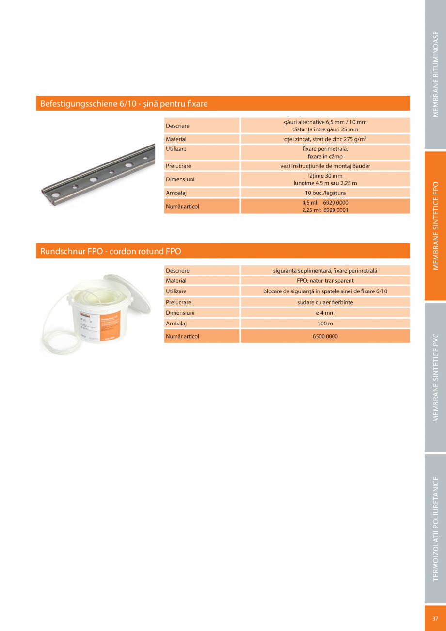 Pagina 37-Sisteme acoperis terasa BAUDER Catalog, brosura Romana auder
FLEX TA 600

membrană din
bitum oxidat...