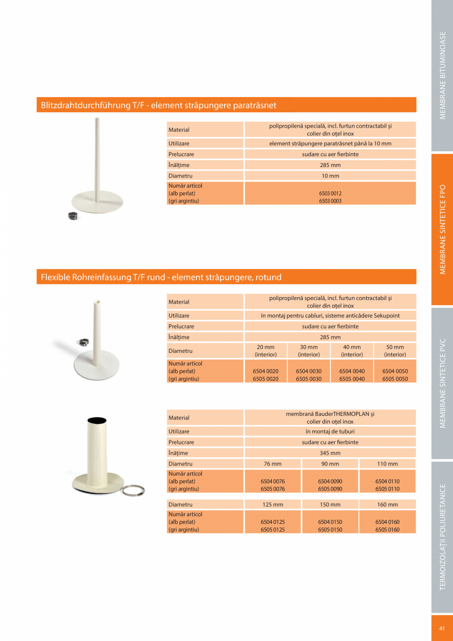 Pagina 41-Sisteme acoperis terasa BAUDER Catalog, brosura Romana , BROOF (t1)*
Sistem hidroizolant din...