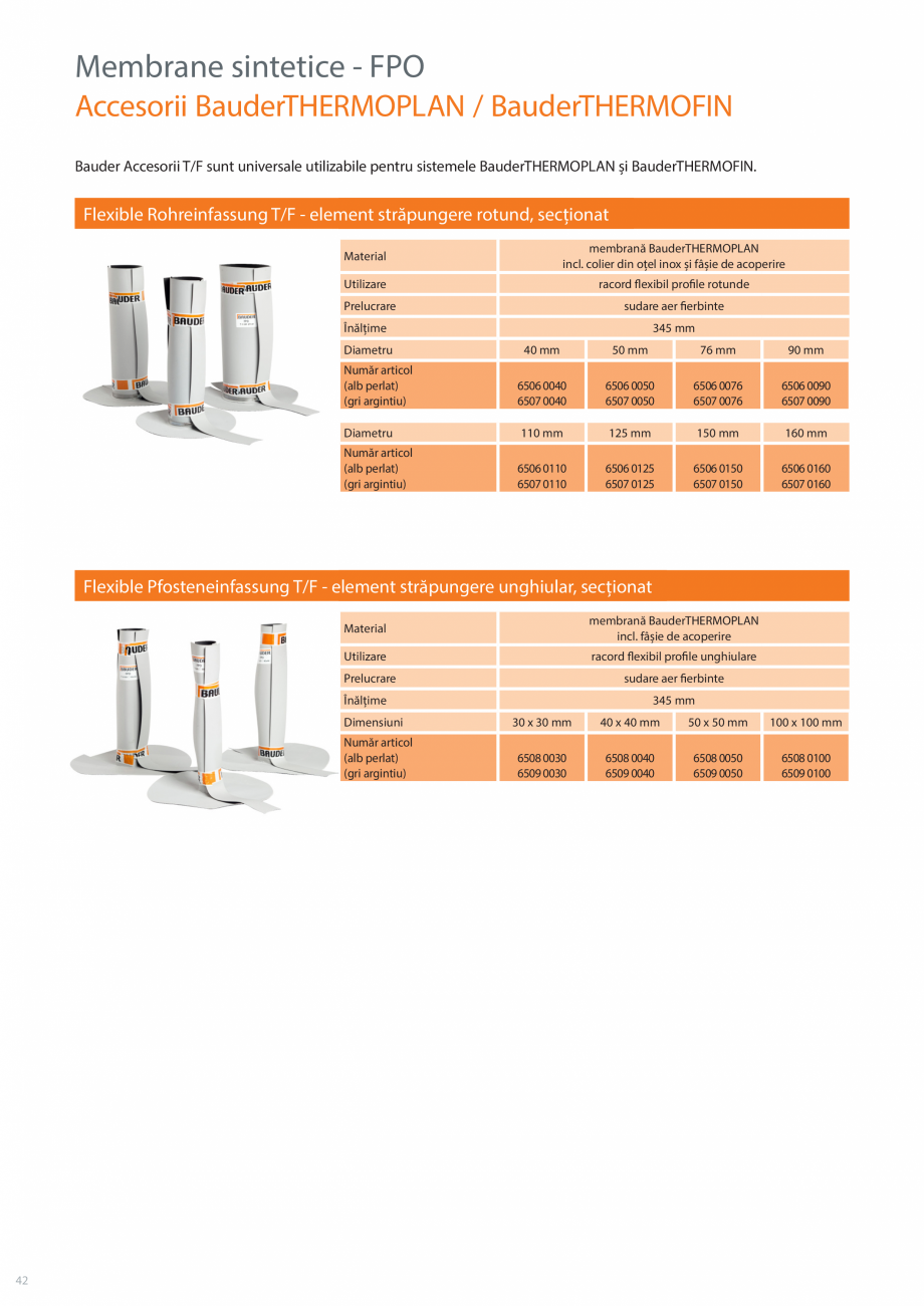 Pagina 42-Sisteme acoperis terasa BAUDER Catalog, brosura Romana ructură portantă

beton

5

Hidroizolație ...