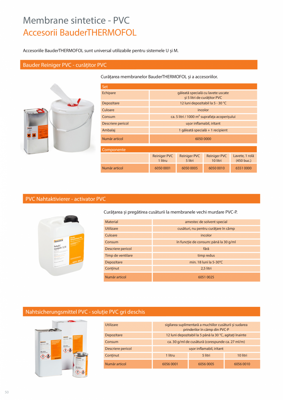 Pagina 50-Sisteme acoperis terasa BAUDER Catalog, brosura Romana fereastră mare la sudare

MEMBRANE SINTETICE...