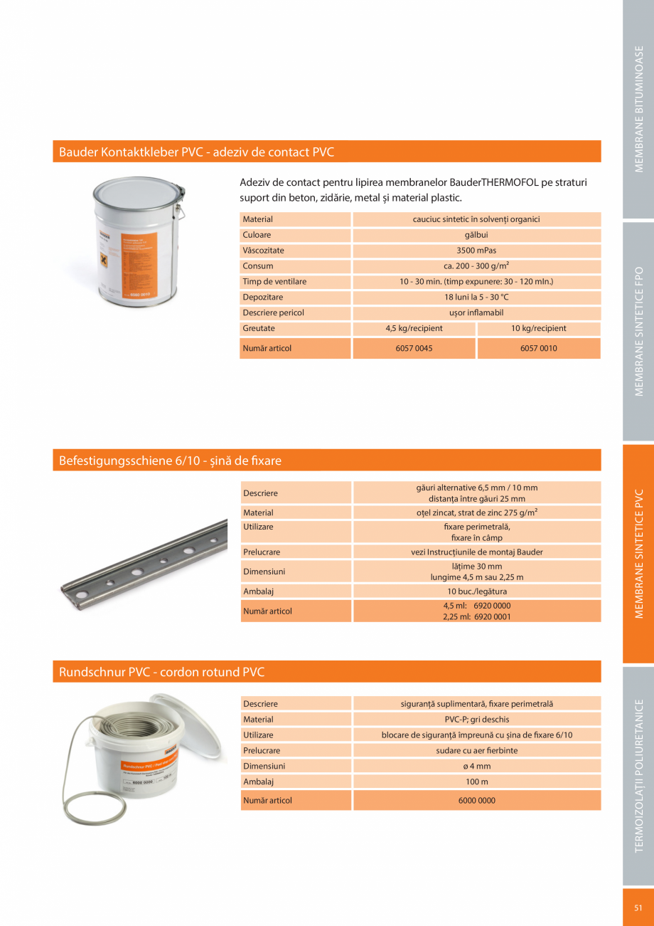 Pagina 51-Sisteme acoperis terasa BAUDER Catalog, brosura Romana t sau
gri argintiu

alb perlat sau
gri...