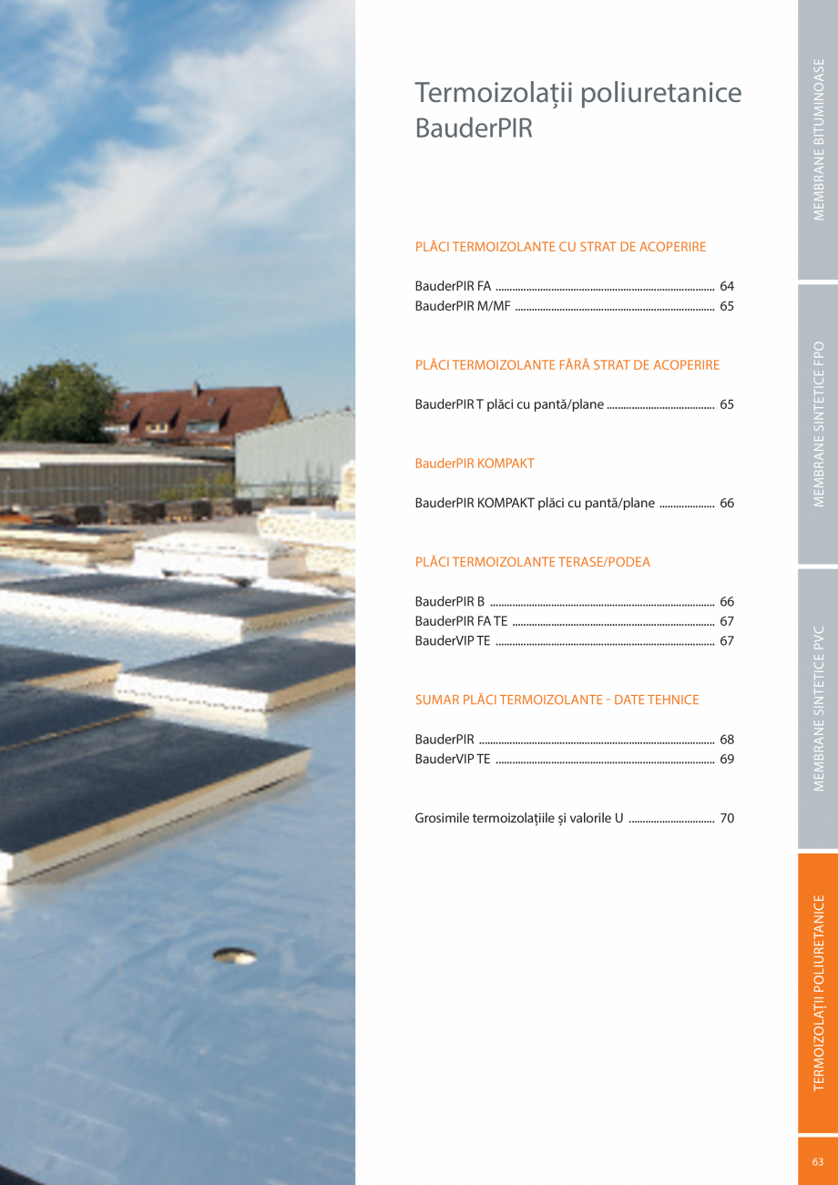 Pagina 63-Sisteme acoperis terasa BAUDER Catalog, brosura Romana 0160

MEMBRANE BITUMINOASE
...