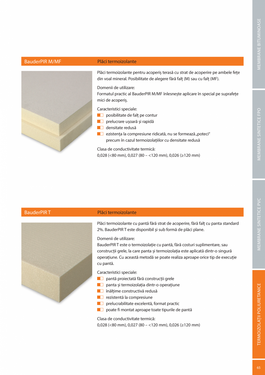 Pagina 65-Sisteme acoperis terasa BAUDER Catalog, brosura Romana  mm

125 mm

150 mm

160 mm

Număr articol	
...