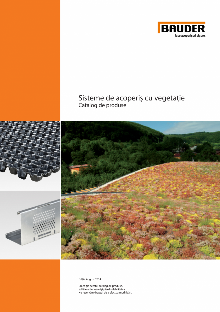 Pagina 1-Sisteme de acoperis cu vegetatie BAUDER Catalog, brosura Romana Sisteme de acoperiș cu vegetație...