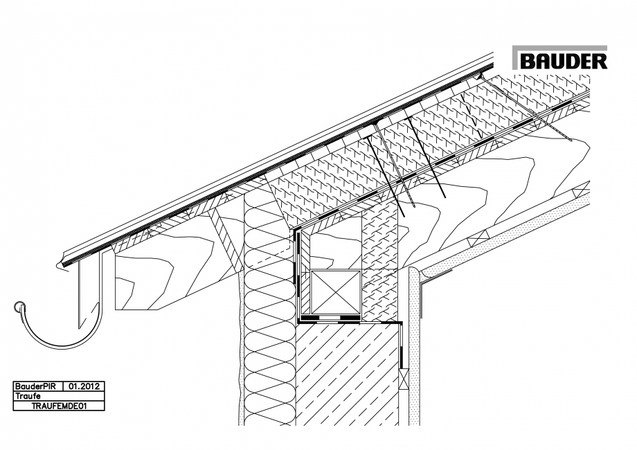 Pagina 1-CAD-PDF Bauder - Acoperis metalic - Detaliu - streasina - TRAUFEMDE01 BAUDER Detaliu de montaj 
