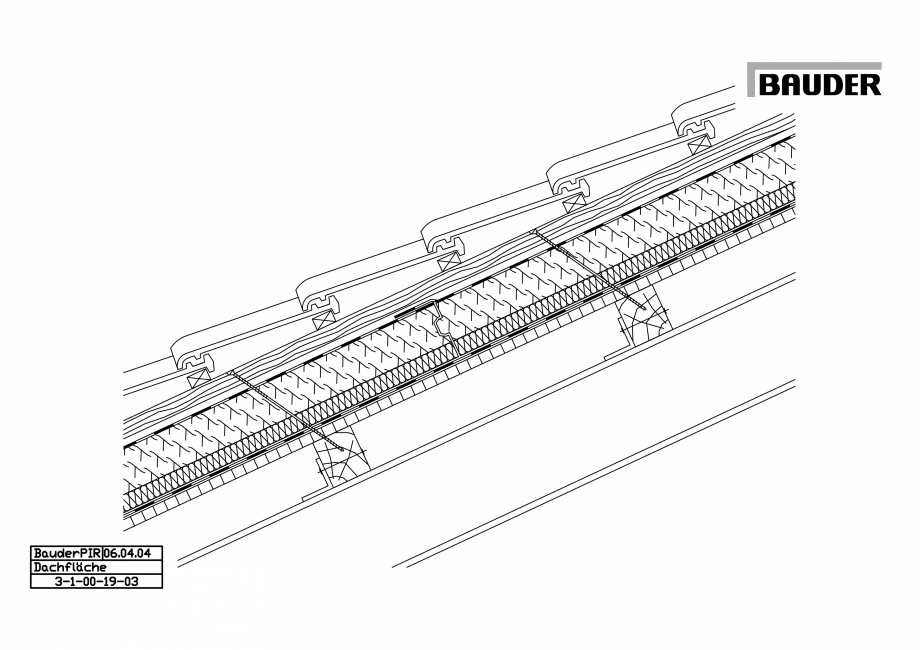 Pagina 1-CAD-PDF Bauder - Acoperis ceramic - Detaliu structuri acoperis (sarpanta) 3-1-00-19-03 BAUDER...