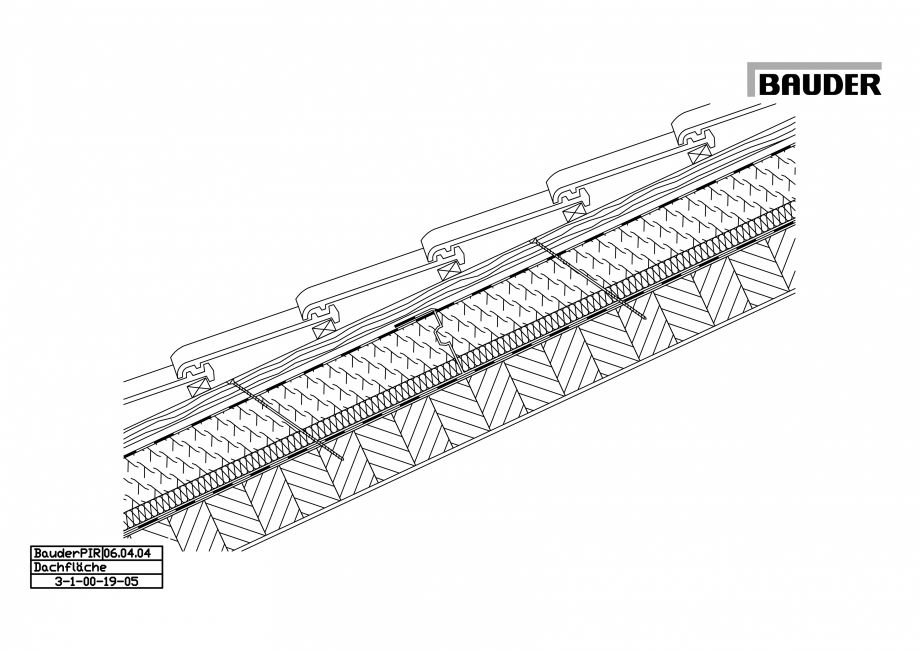 Pagina 1-CAD-PDF Bauder - Acoperis ceramic - Detaliu structuri acoperis (sarpanta) 3-1-00-19-05 BAUDER...