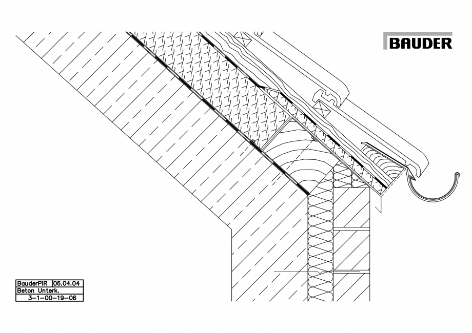 Pagina 1-CAD-PDF Bauder - Acoperis ceramic - Detaliu structuri acoperis (sarpanta) 3-1-00-19-06 BAUDER...