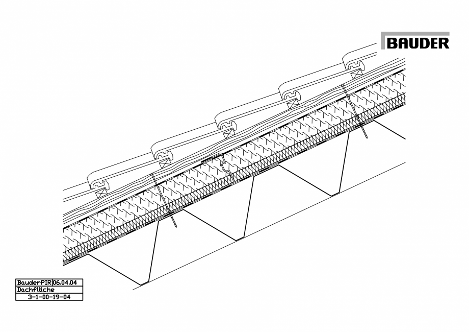 Pagina 1-CAD-PDF Bauder - Acoperis ceramic - Detaliu structuri acoperis (sarpanta) 3-1-00-19-04 BAUDER...