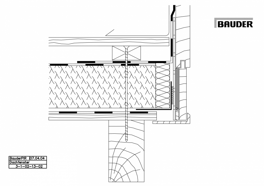 Pagina 1-CAD-PDF Bauder - Acoperis ceramic - Detaliu luminator fereastra mansarda 3-1-02-13-02 BAUDER Detaliu...