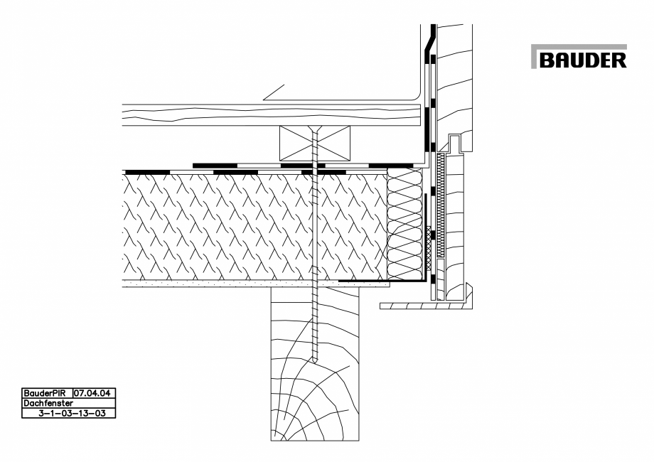 Pagina 1-CAD-PDF Bauder - Acoperis ceramic - Detaliu luminator fereastra mansarda 3-1-03-13-03 BAUDER Detaliu...