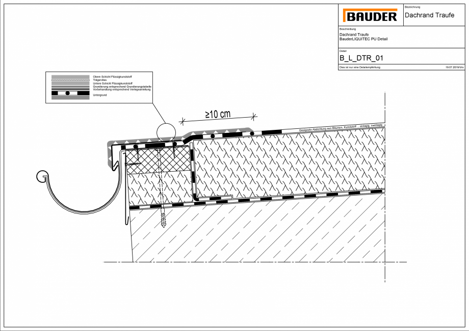 Pagina 1-CAD-PDF Bauder - Terasa - plastic lichid - detliu streasina - B_L_DTR_01 BAUDER Detaliu de montaj 