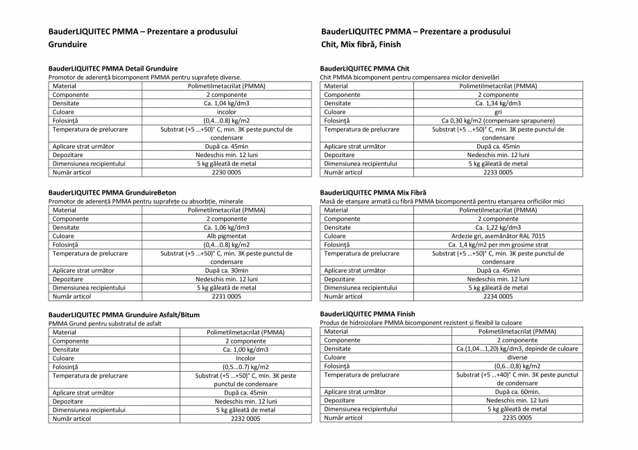 Pagina 7-Sistem de hidroizolatie cu membrana lichida din material plastic - BauderLIQUITEC BAUDER LIQUITEC...