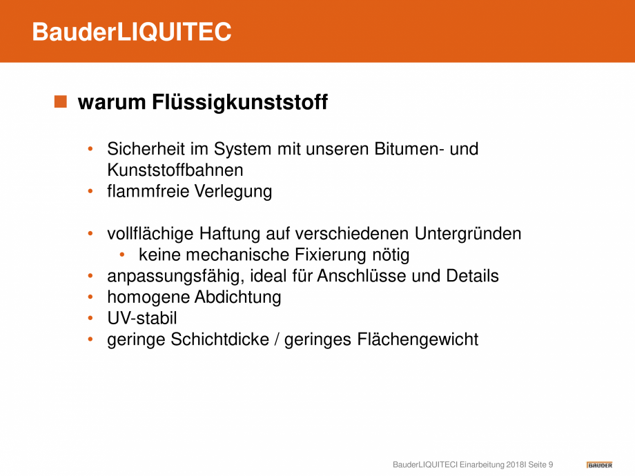 Pagina 9-Hidroizolatie pentru acoperis cu membrana lichida din material plastic BAUDER Catalog, brosura...