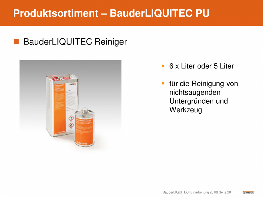 Pagina 20-Hidroizolatie pentru acoperis cu membrana lichida din material plastic BAUDER Catalog, brosura...
