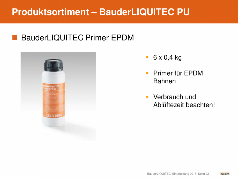 Pagina 22-Hidroizolatie pentru acoperis cu membrana lichida din material plastic BAUDER Catalog, brosura...