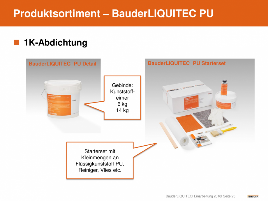 Pagina 23-Hidroizolatie pentru acoperis cu membrana lichida din material plastic BAUDER Catalog, brosura...