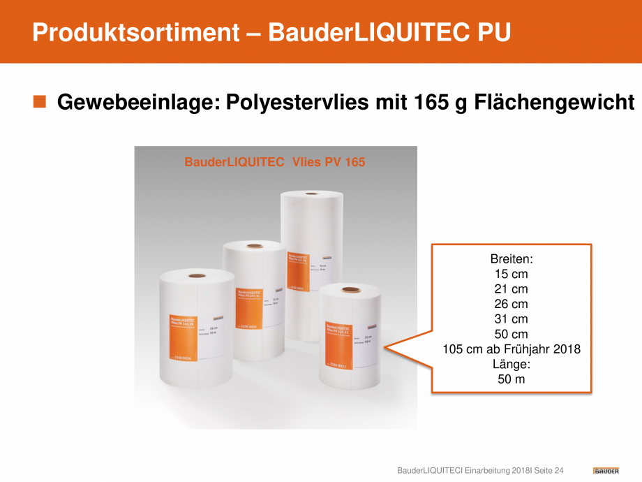 Pagina 24-Hidroizolatie pentru acoperis cu membrana lichida din material plastic BAUDER Catalog, brosura...