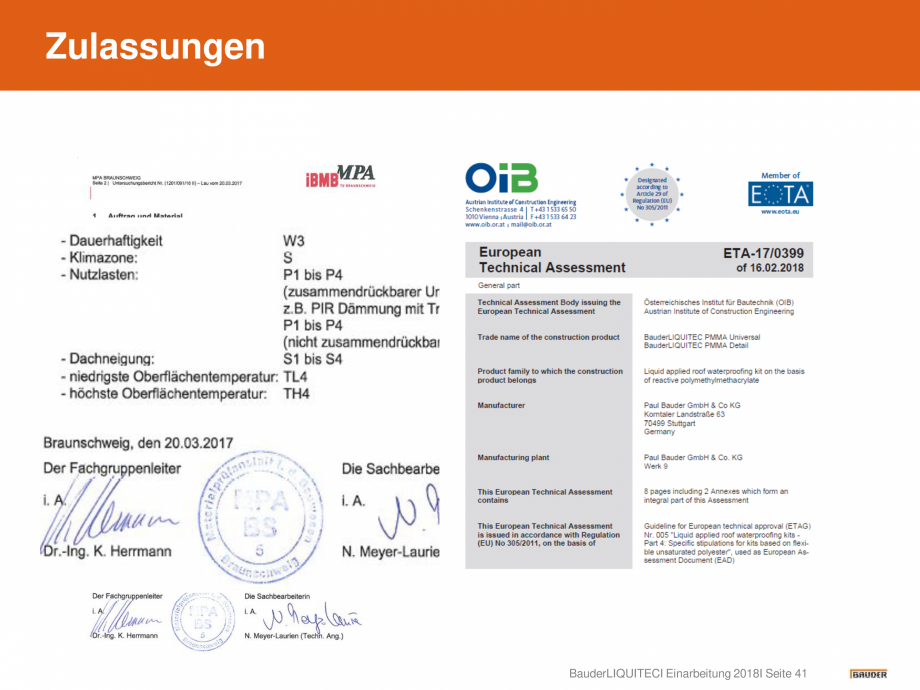 Pagina 41-Hidroizolatie pentru acoperis cu membrana lichida din material plastic BAUDER Catalog, brosura...